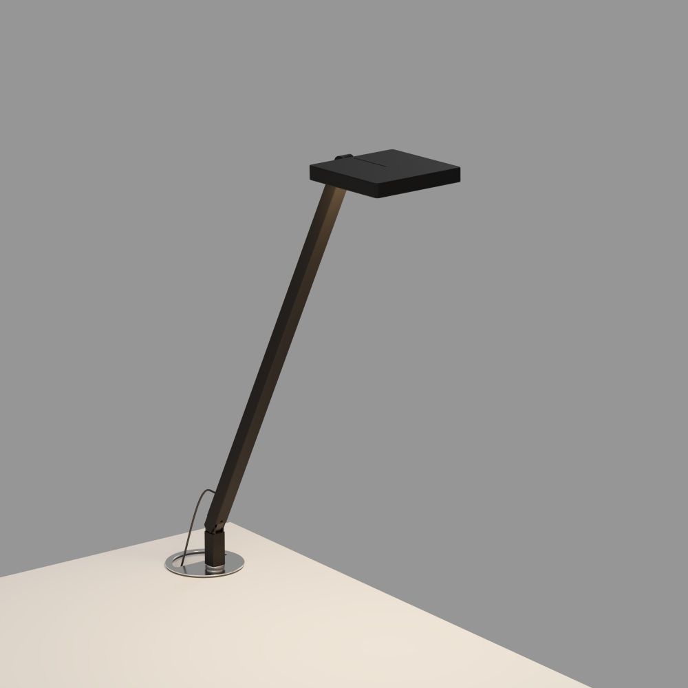 Koncept Lighting FCD-1-MTB-GRM Focaccia Solo Desk Lamp with grommet mount (Matte Black)